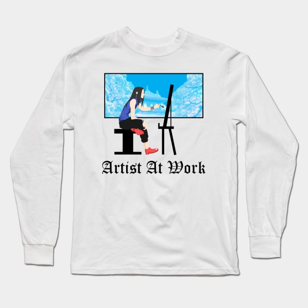 art boy Long Sleeve T-Shirt by GadhaArt